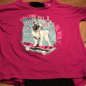Girls pug shirt